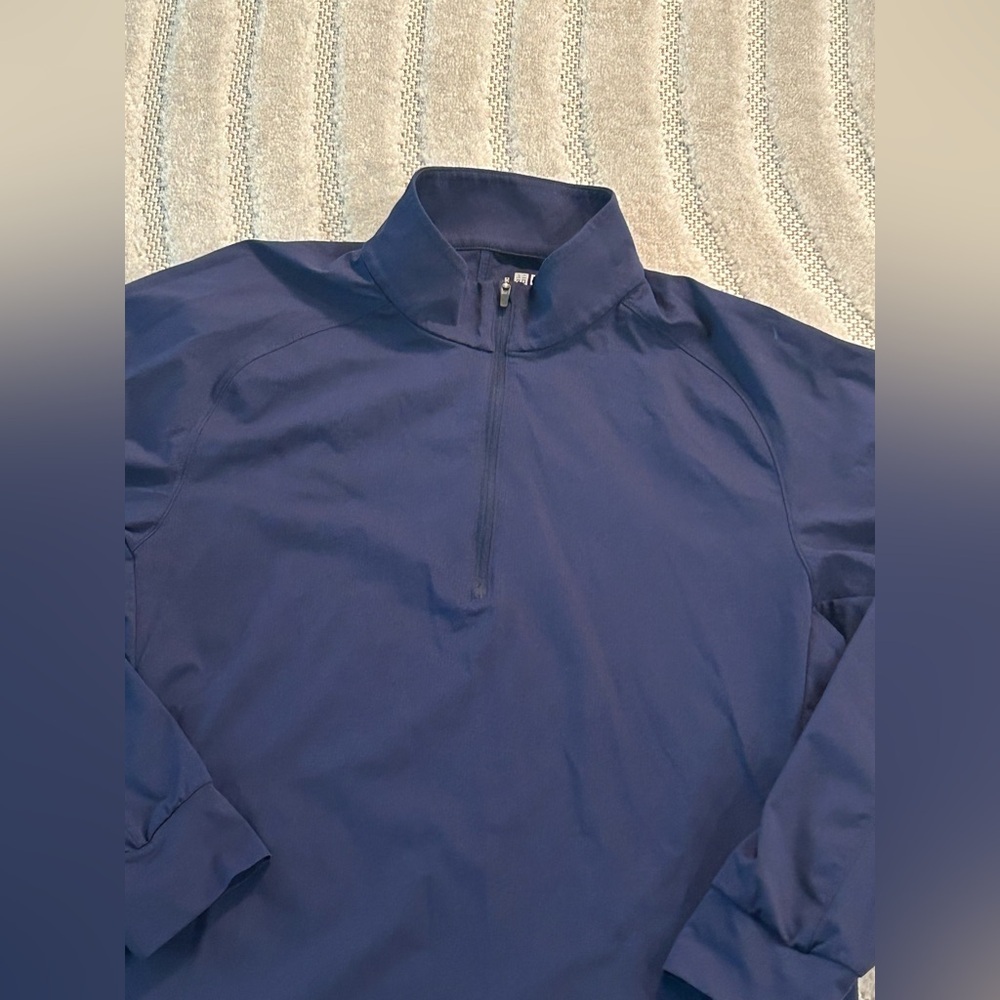 Uniqlo DRY-EX UV Protection Half-Zip T-Shirt Jacket Pullover in Blue - L - Picture 4 of 13